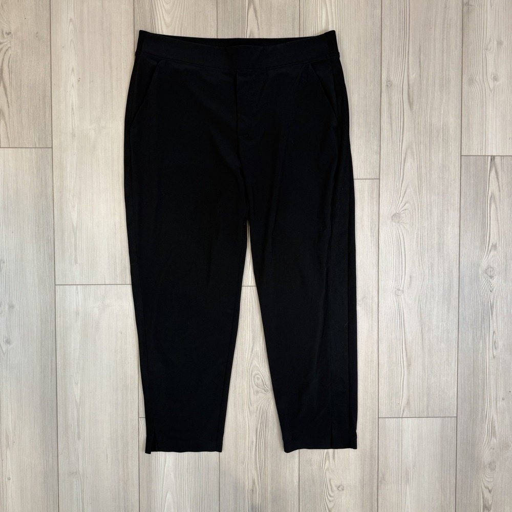 Athleta Women's 16 Brooklyn Mid-Rise Ankle Pants Black Pull On Stretch 198671